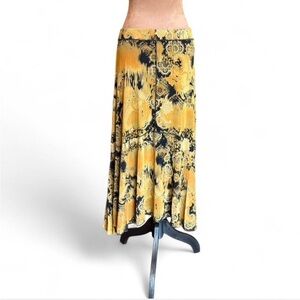 Coldwater Creek Witchy Whimsygoth Boho Artsy Stretchy Maxi Skirt Size Medium